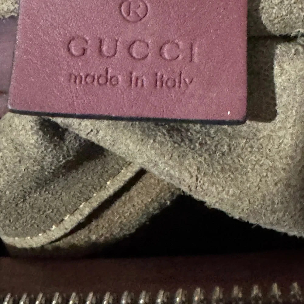 Gucci Floral Canvas and Burgundy Leather Satchel 2 way pink in bloom small - Picture 8 of 16